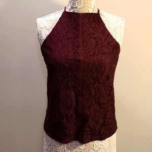 XS Taylor & Sage Plum Tank Top Lace Front